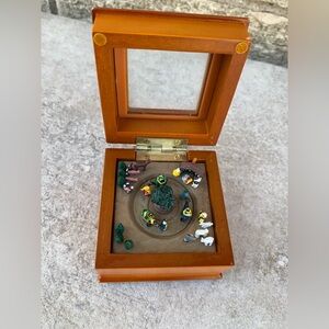 Mr. Christmas Miniature Animated Nativity Wooden Music Box,Working